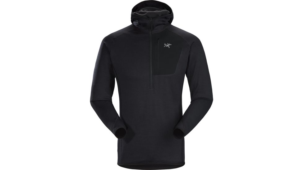 Arcteryx Delta MX 1/2 Zip Hoody - Mens, Black, Small, 414863
