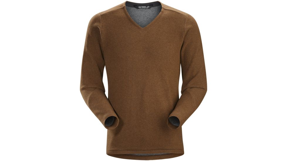Arcteryx Donavan V-Neck Sweater - Mens, Elk Heather, Medium, 348130