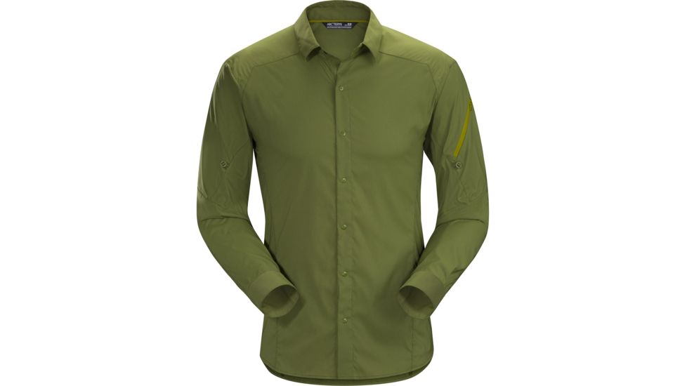 Arc'teryx Elaho Shirt with Long Sleeve - Men's, Bushwhack, Medium, 372804