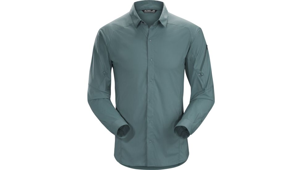 Arc'teryx Elaho Shirt with Long Sleeve - Men's, Neptune, Large, 372808