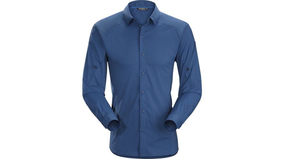 Arc'teryx Elaho Shirt with Long Sleeve - Men's, Nocturne, Extra Large, 324187