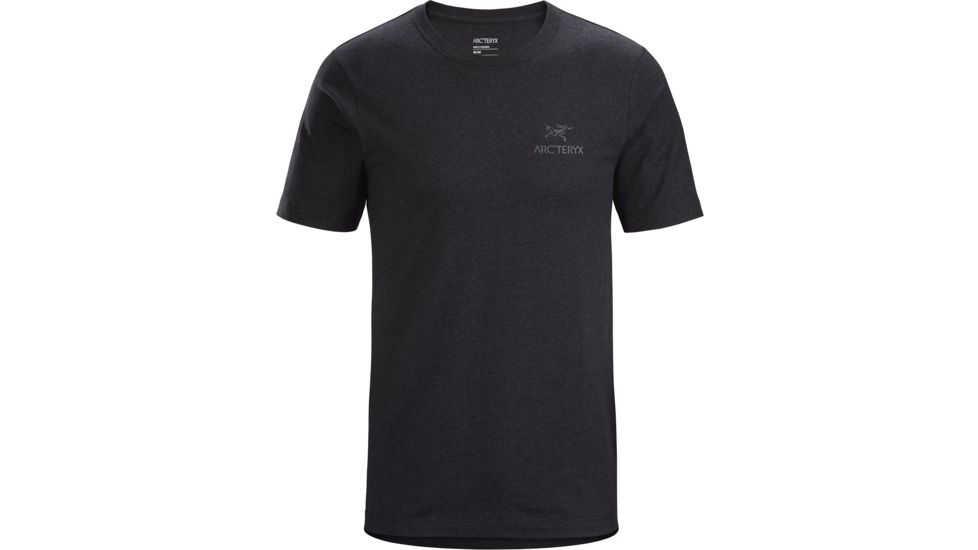 Arcteryx Emblem Short Sleeve T-Shirt - Mens, Black Heather, Large, 412949