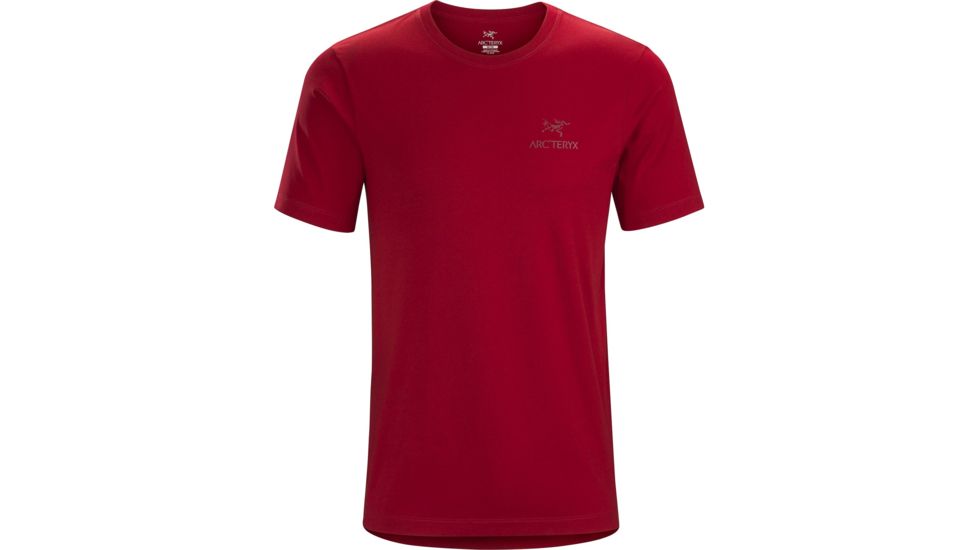 Arcteryx Emblem T-Shirt with Short Sleeve - Mens, Red Beach, Large, 377097