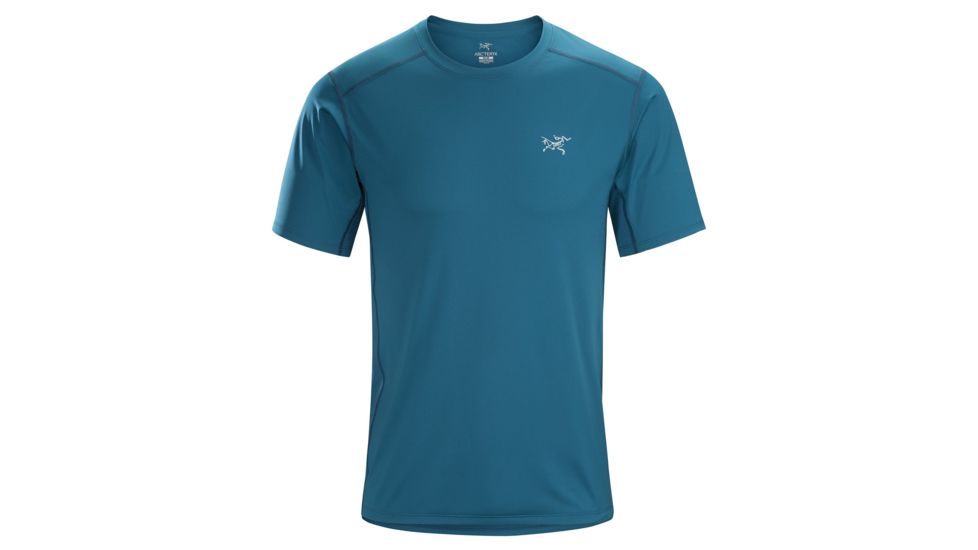 Arcteryx Ether Crew Shirt with Short Sleeve - Mens, Iliad, Small, 373732