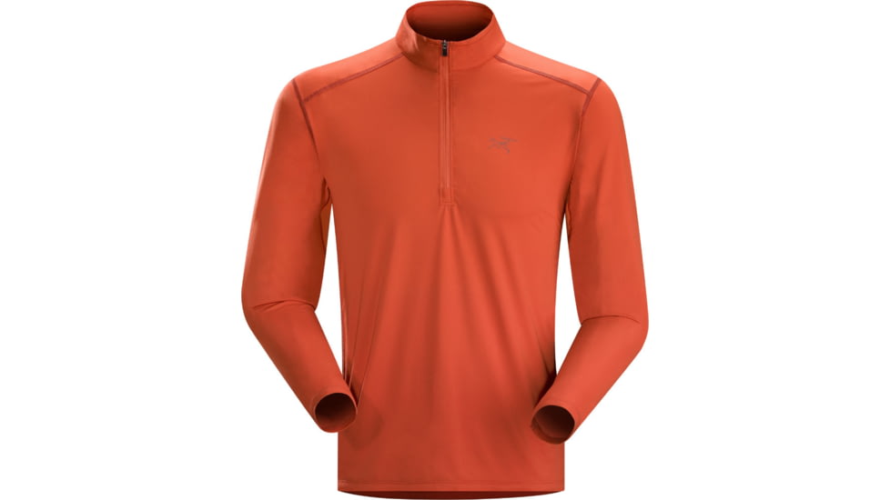 Ether Zip Neck Long Sleeve - Mens -Sumac-Large