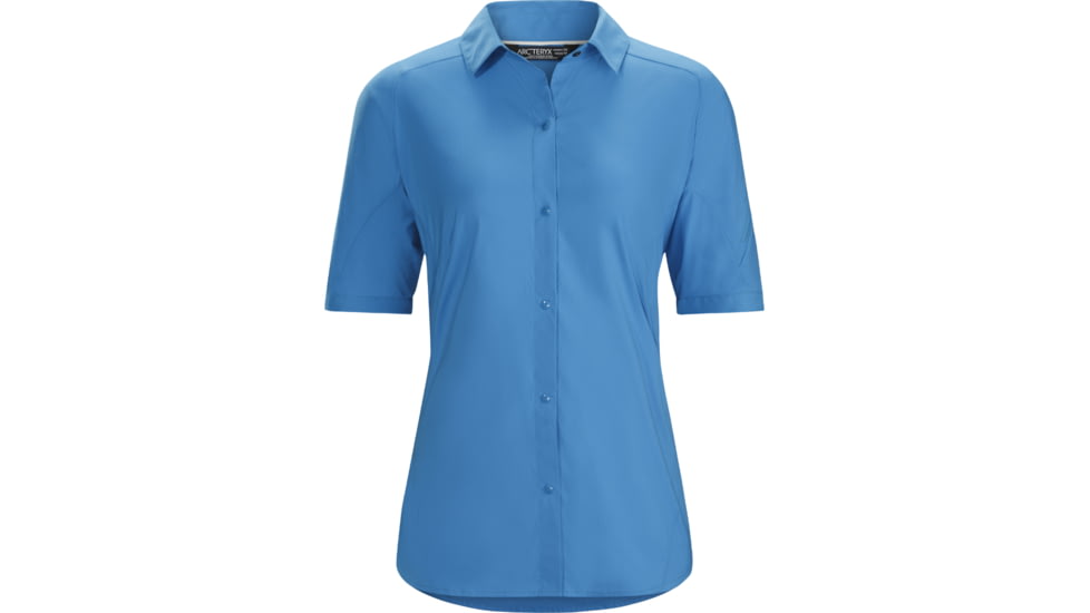 Fernie Short Sleeve Shirt - Womens-Antilles Blue-Large