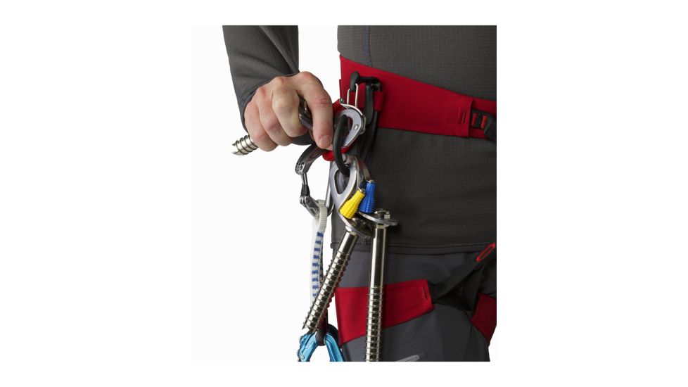 Arc'teryx FL-355 Harness - Mens, Red Beach/Flare, Extra Small, 328884