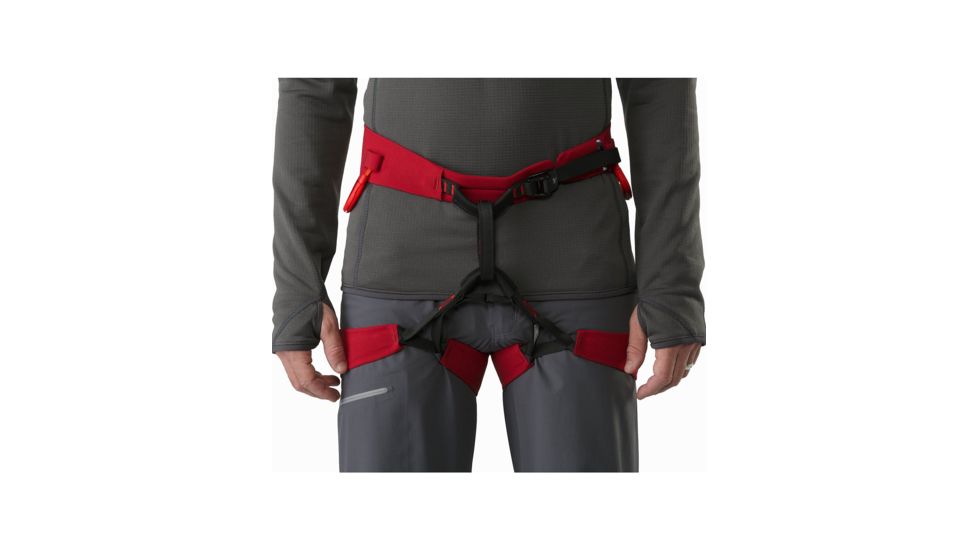 Arc'teryx FL-355 Harness - Mens, Red Beach/Flare, Extra Small, 328884