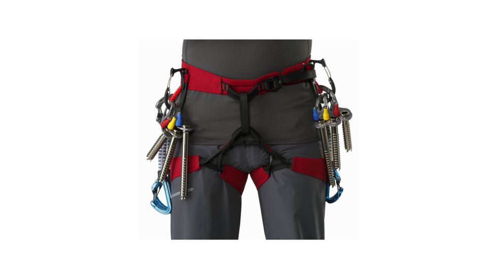 Arc'teryx FL-355 Harness - Mens, Red Beach/Flare, Extra Small, 328884