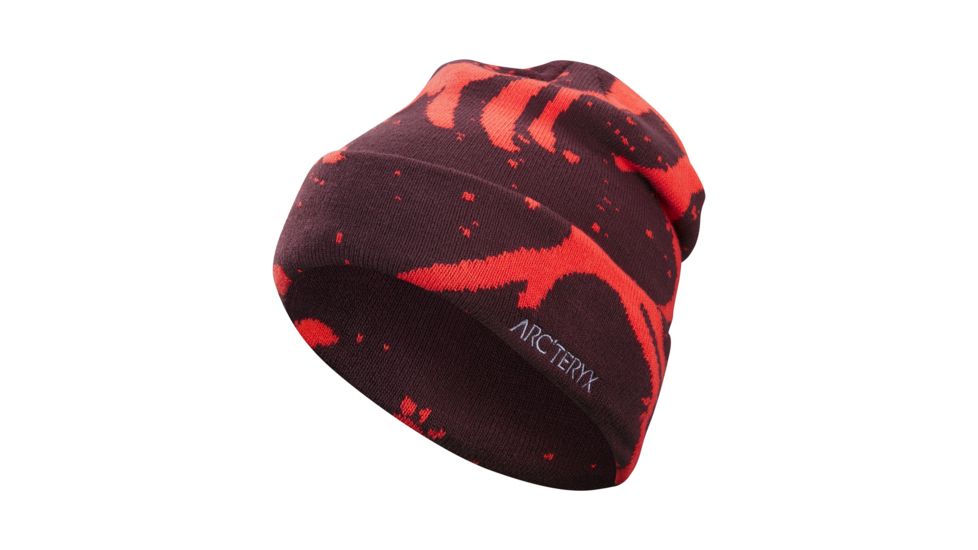 Arcteryx Grotto Toque Hat, Crimson/Hard Coral, 351810