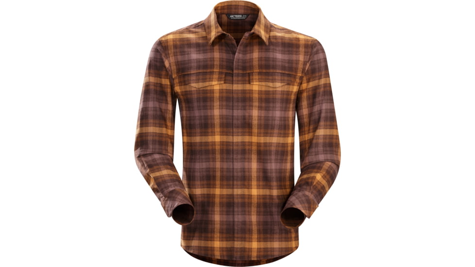 Arcteryx Gryson Long Sleeve Shirt - Mens-Cedar-Large