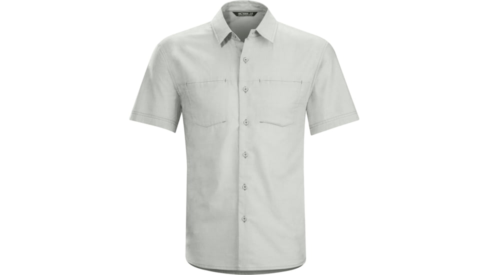 Arcteryx Joffre Short Sleeve Shirt - Mens-Chalk Stone-X-Large