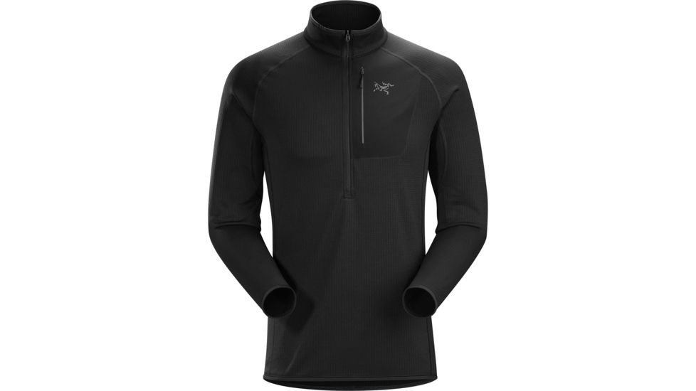 ArcTeryx Konseal Zip Neck- Mens, Black, Extra Large, 370007