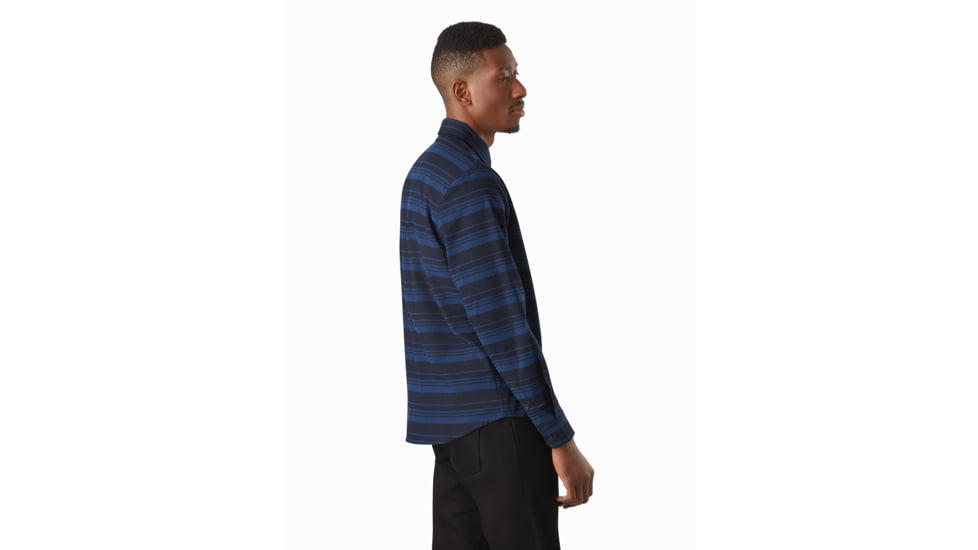 Arcteryx Mainstay Shirt LS - Mens, Microcosm/Kingfisher, Extra Large, 437308