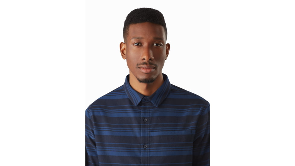 Arcteryx Mainstay Shirt LS - Mens, Microcosm/Kingfisher, Extra Large, 437308