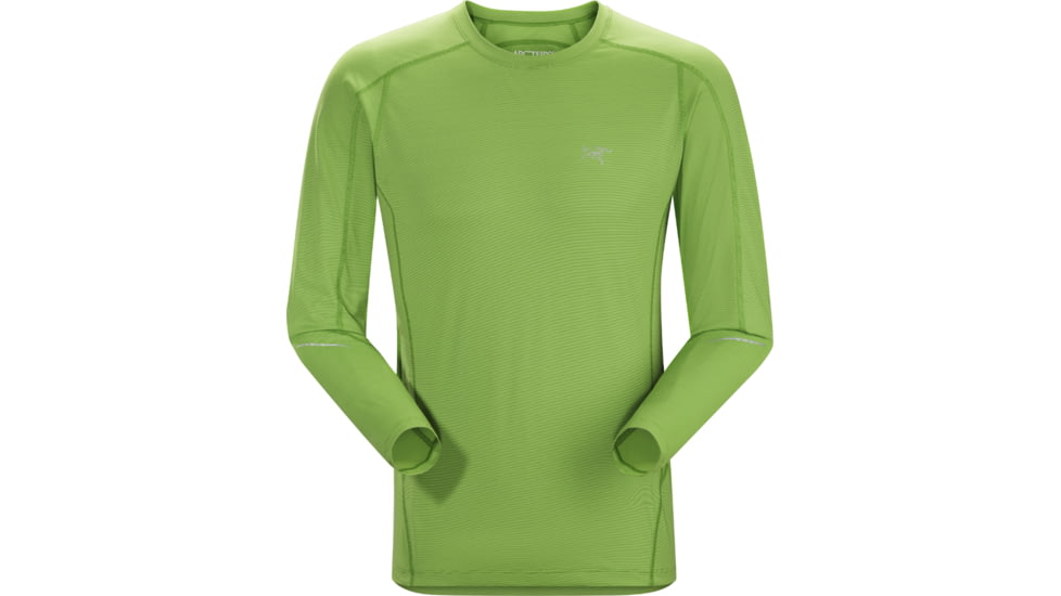 Motus Crew Long Sleeve Shirt - Mens-Ginko Leaf-Large