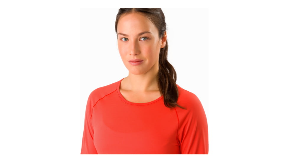 ArcTeryx Motus Crew Long Sleeve Shirt- Womens, Aurora, Large, 371813
