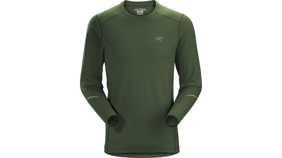 Arcteryx Motus Crew Neck with Long Sleeve - Mens, Larix, Large, 374187