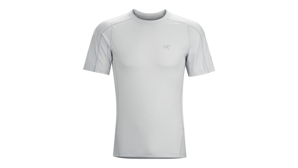 Arcteryx Motus Crew Short Sleeve Shirt - Mens-Silver Lining-Large