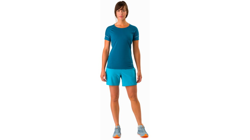 ArcTeryx Motus Crew Short Sleeve- Womens, Iliad, Extra Small, 371842
