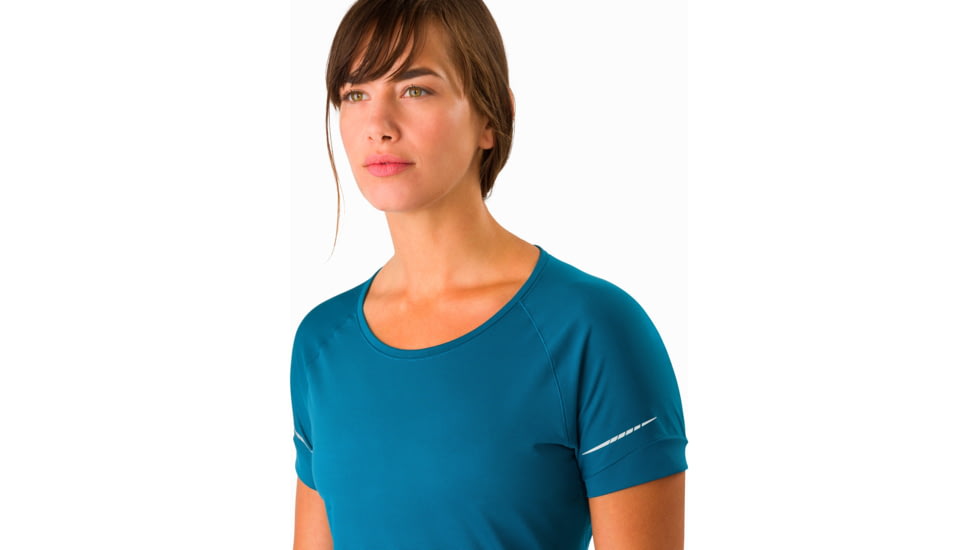 ArcTeryx Motus Crew Short Sleeve- Womens, Iliad, Extra Small, 371842