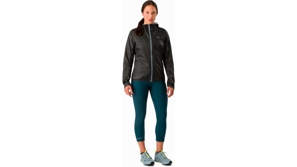 Arcteryx Norvan SL Hoody - Womens, Black/Robotica, Extra Small, 371577