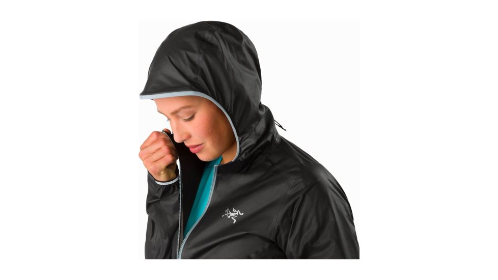 Arcteryx Norvan SL Hoody - Womens, Black/Robotica, Extra Small, 371577