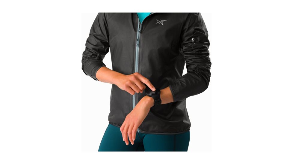Arcteryx Norvan SL Hoody - Womens, Black/Robotica, Extra Small, 371577
