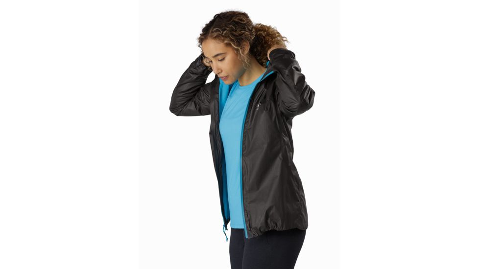 Arcteryx Norvan Sl Insulated Hoody - Womens, Black/Dark Firoza, Medium, 392101