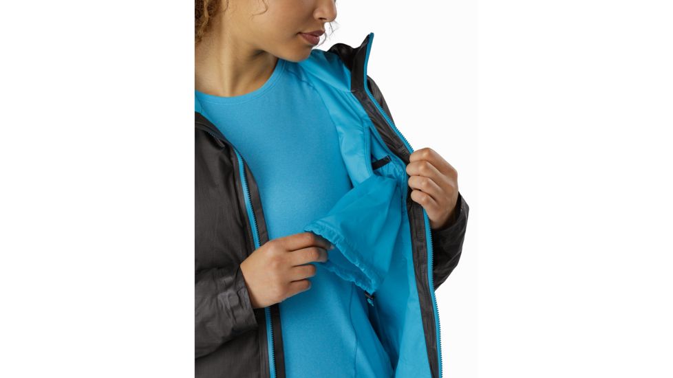 Arcteryx Norvan Sl Insulated Hoody - Womens, Black/Dark Firoza, Medium, 392101