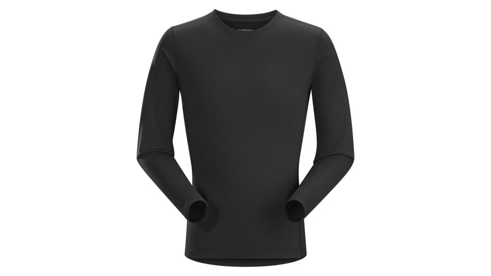 Arc'teryx Phase AR Crew with Long Sleeve - Men's, Black, Large, 270757
