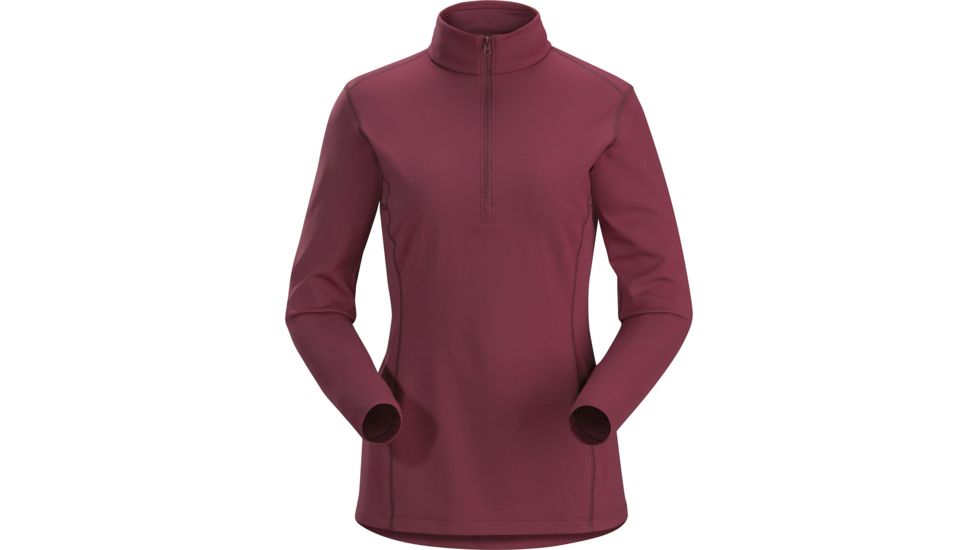 Arcteryx Phase AR Zip Neck Long Sleeve - Womens, Light Merbau, Small, 352524