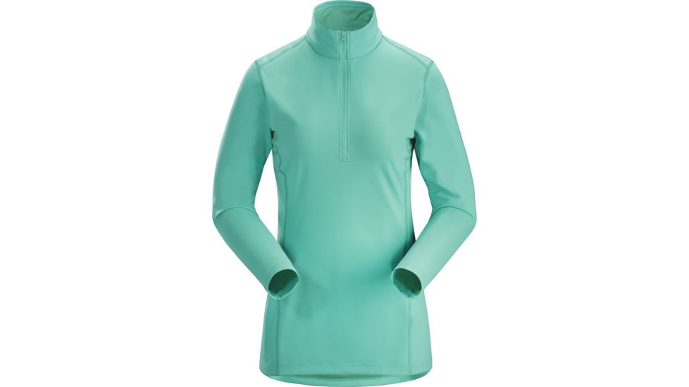 Arcteryx Phase Ar Zip Neck Ls - Womens, Dark Illucinate, Small, 392471