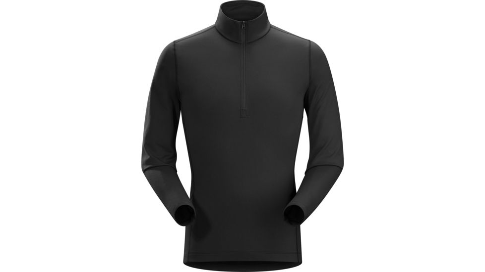 Arc'teryx Phase AR Zip Neck with Long Sleeve - Men's, Black, 2XL, 270796