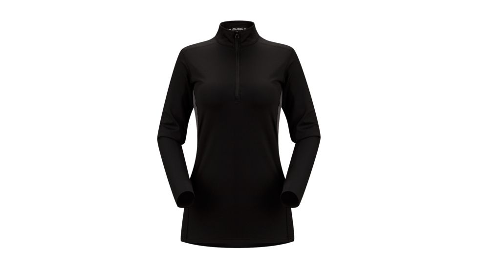 Arcteryx Phase AR Zip Neck - Women's-Black Clearance-Medium