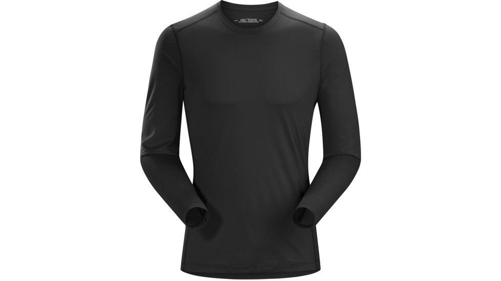 Arcteryx Phase SL Crew Top with Long Sleeve - Mens, Black, 2XL, 270934