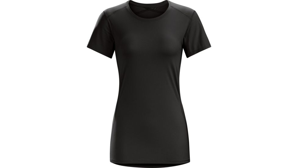 Arc'teryx Phase SL Crew with Short Sleeve - Women's, Black, Medium, 270976