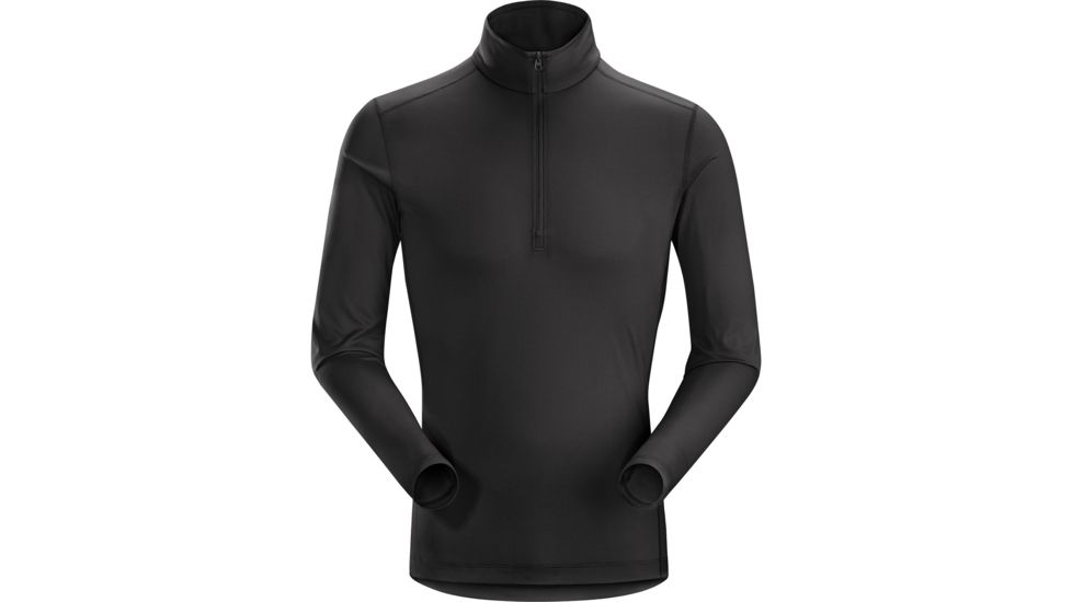 Arc'teryx Phase SL Zip Neck with Long Sleeve - Men's, Black, 2XL, 270994
