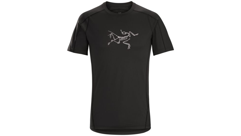 Arc'teryx Phasic Evolution Crew Shirt with Short Sleeve - Men's, Black, Extra Small, 306340