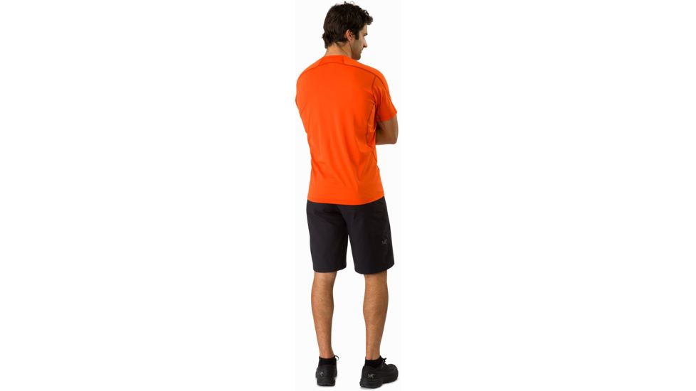 Arcteryx Phasic Evolution Crew Shirt with Short Sleeve - Mens, Trail Blaze, Small, 376734