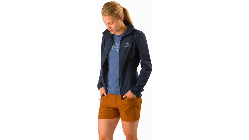 Arcteryx Phasic Evolution Crew Shirt with Short Sleeve - Womens, Nightshadow, Large, 376755