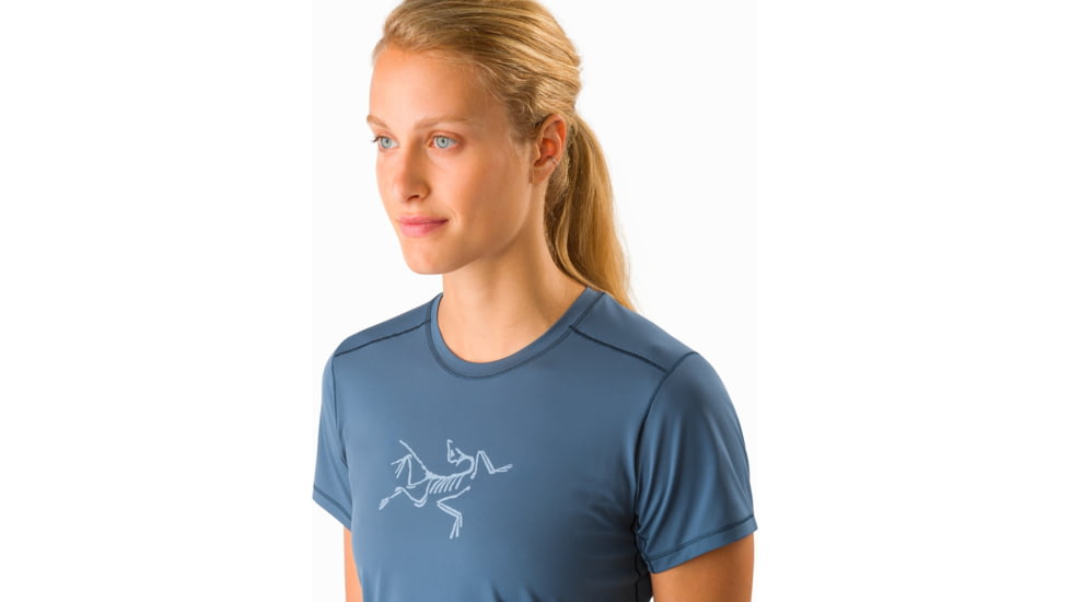 Arcteryx Phasic Evolution Short Sleeve Crew - Womens, Nightshadow, Extra Large, 376758