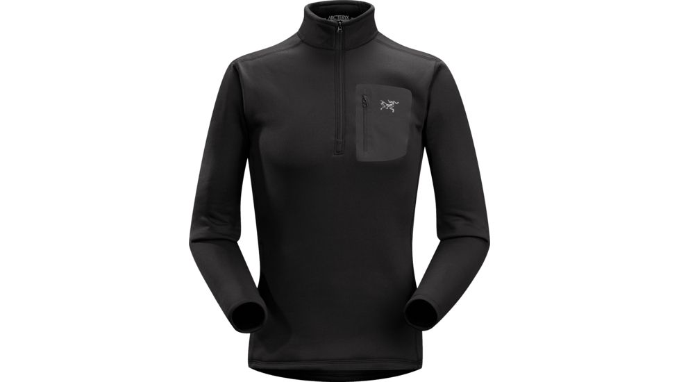 Arc'teryx Rho AR Zip Neck - Men's, Black, Large, 128989