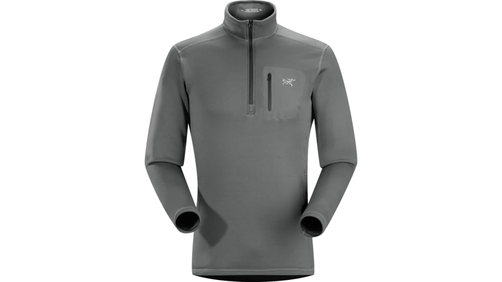 Arcteryx Rho AR Zip Neck - Mens-Iron Anvil-Large