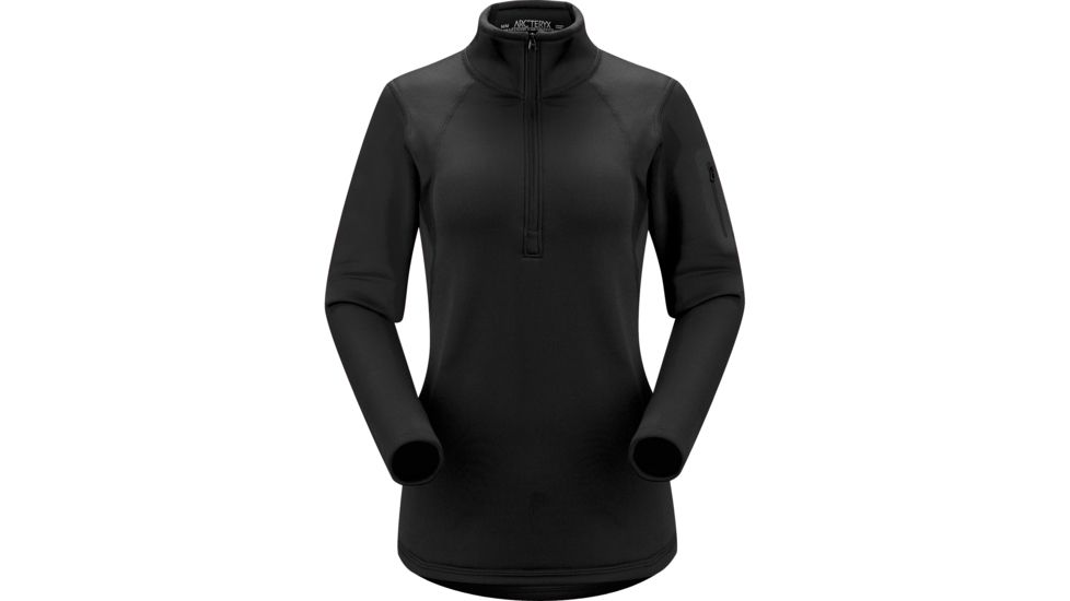 Arc'teryx Rho AR Zip Neck - Women's, Black, Medium, 144612