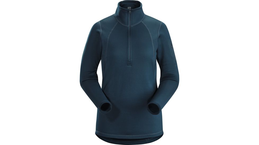 Arcteryx Rho Ar Zip Neck - Womens, Labyrinth, Large, 392401