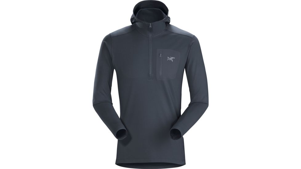 Arcteryx Rho Lt Hooded Zip Neck - Mens, Orion, Medium, 398416