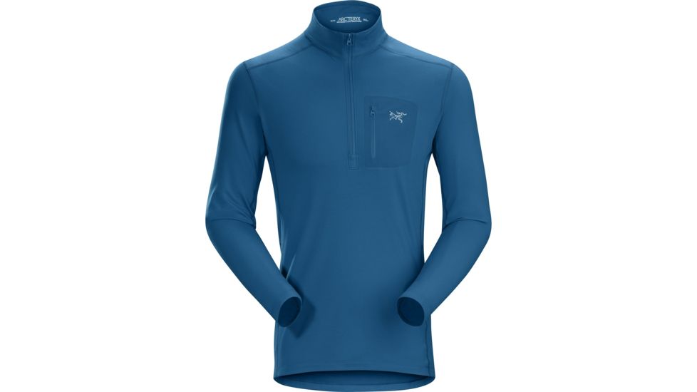 Arcteryx Rho Lt Zip Neck - Mens, Iliad, Extra Large, 398434