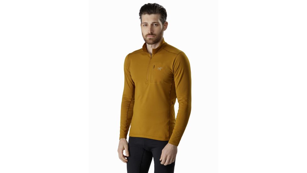 Arcteryx Rho Lt Zip Neck - Mens, Yukon, Large, 398423