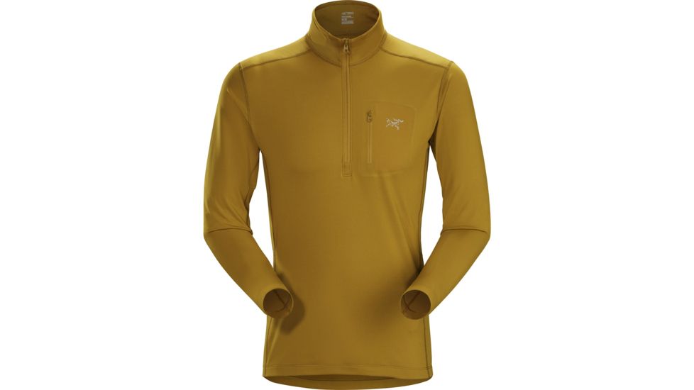 Arcteryx Rho Lt Zip Neck - Mens, Yukon, Large, 398423